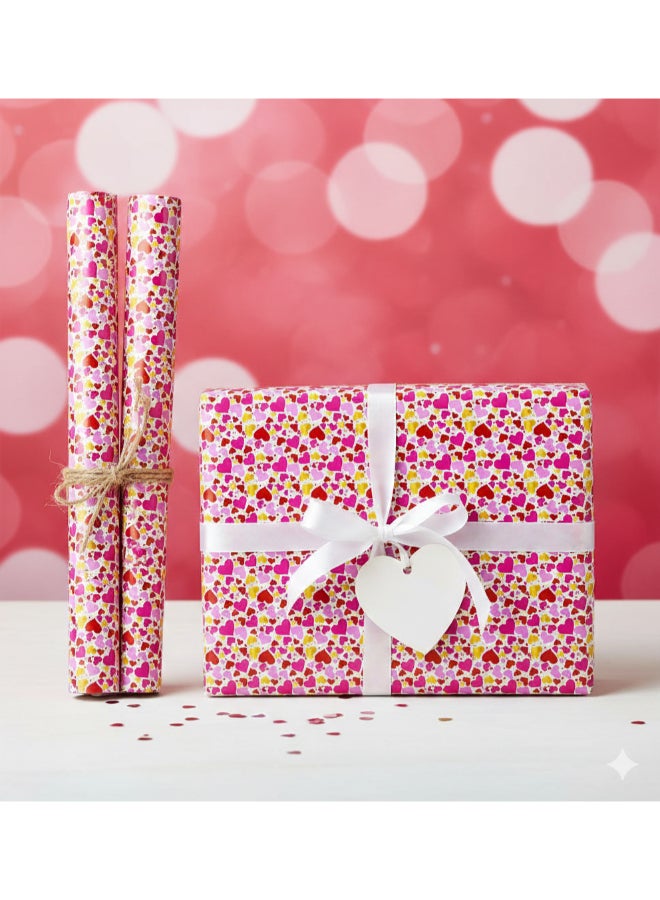 "Rainbow Heart Kaleidoscope Gift Wrap - Image 2